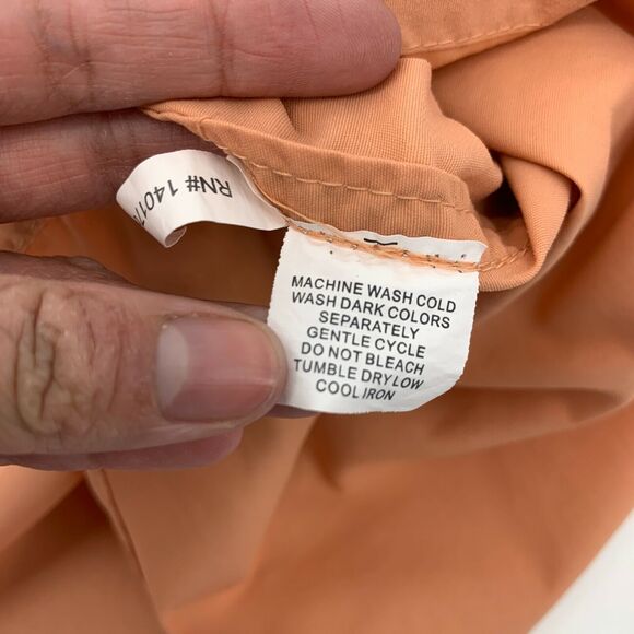 Clearwater Outfitters Fishing Shirt Men's Size M Cantaloupe Short Sleeve Nylon - Picture 6 of 12